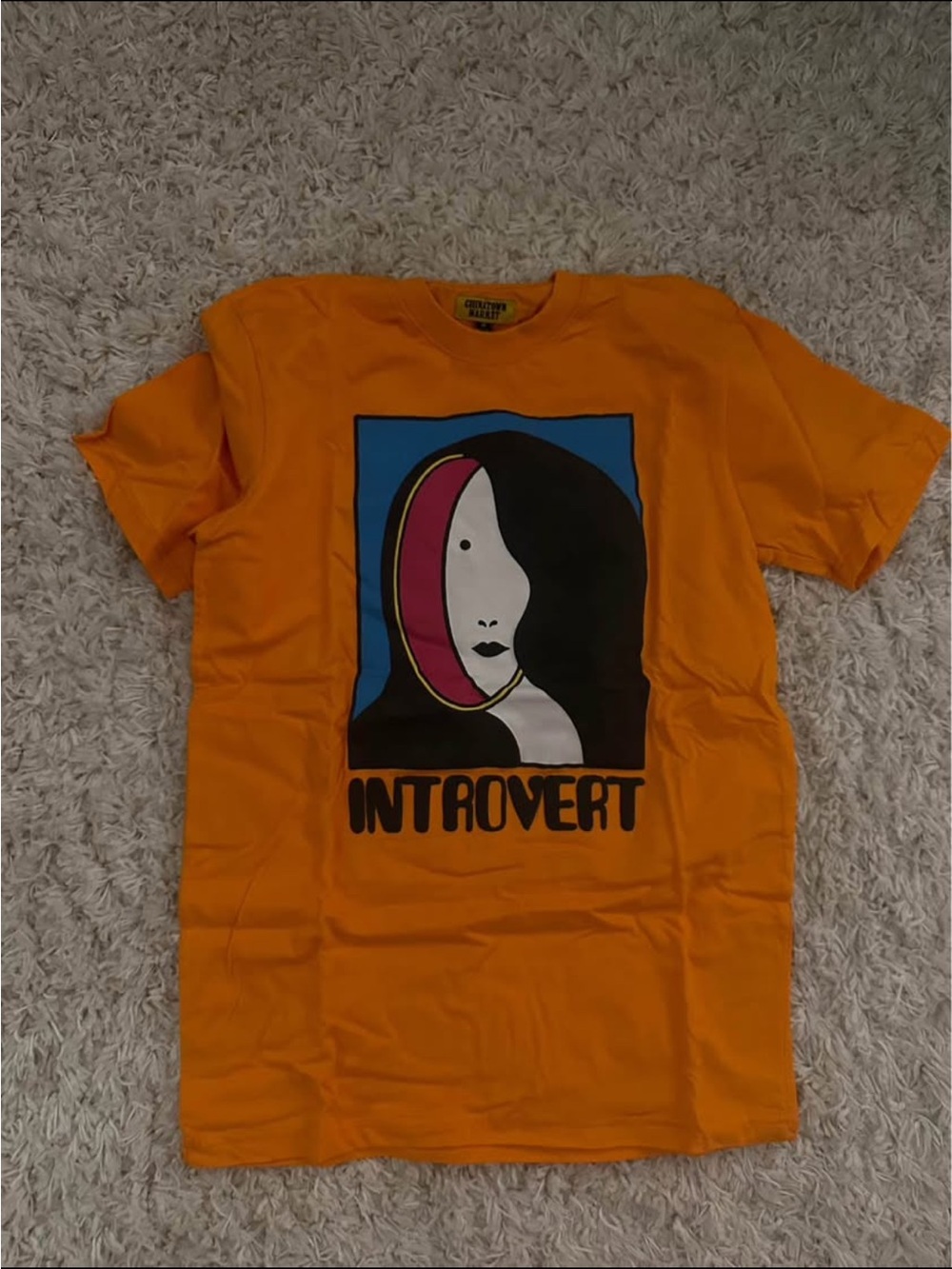 Urban Outfitters Orange Introvert Graphic Tee